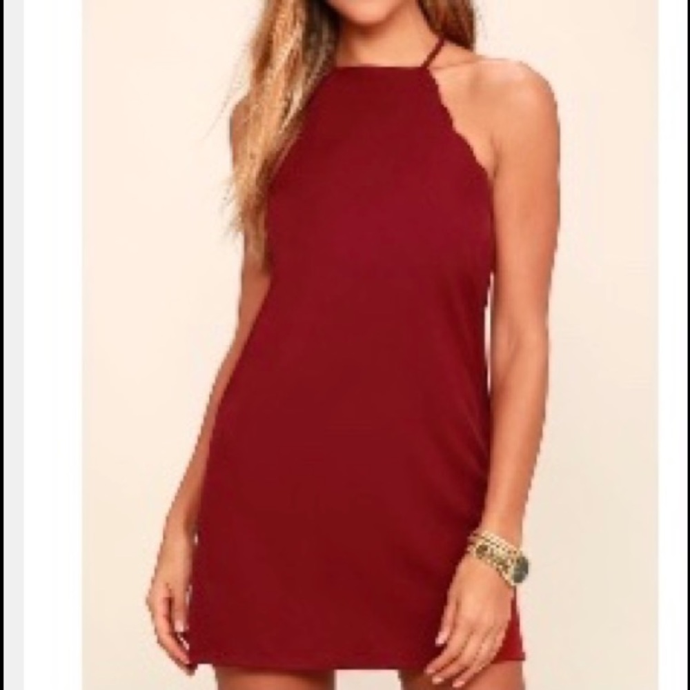 Lulus Wine Red Dress
